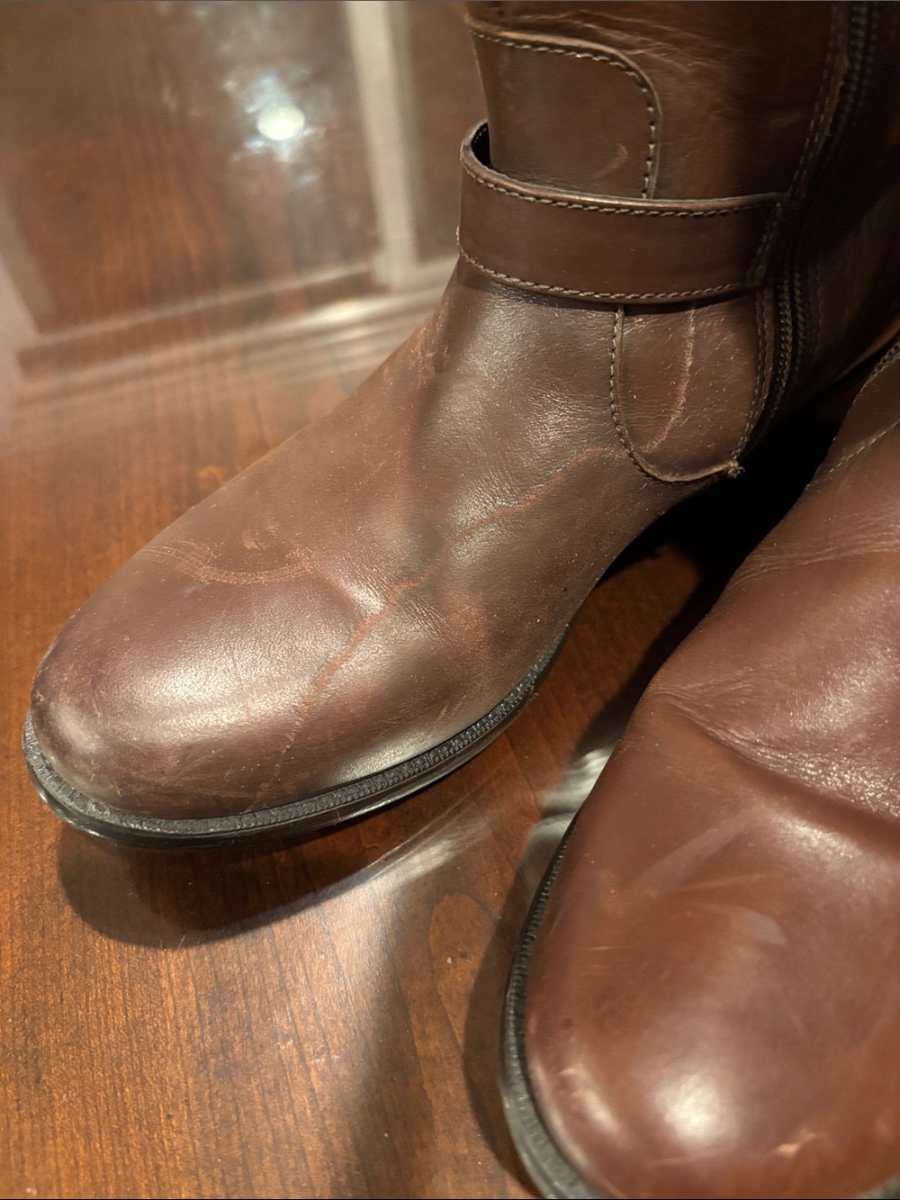 Clarks Women's Knee high Brown Leather Boots - Picture 11 of 14